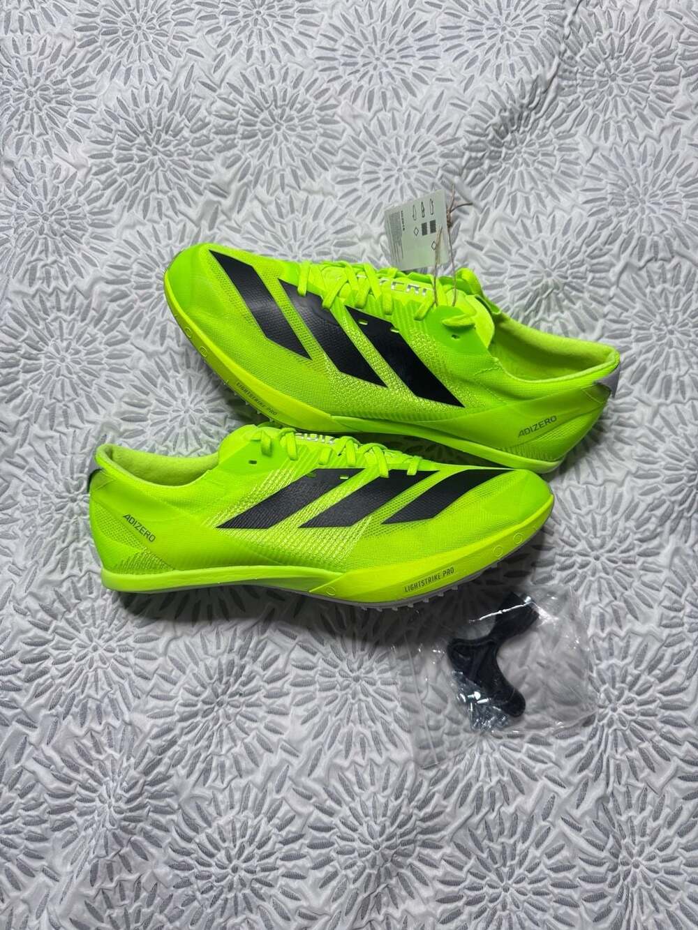 Adidas Adizero Finesse Track Spikes Running Lucid Lemon Black IG2018 Mens Size 9